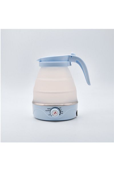 Choice EU 600ml Blue Adjustable Temperature Foldable And Portable Teapot Household Travel Electric Water Ke