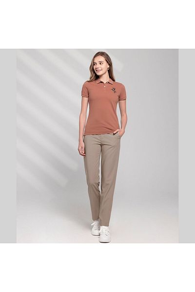 Giordano Women's Slim Fit Napoleon Embroidery Polo