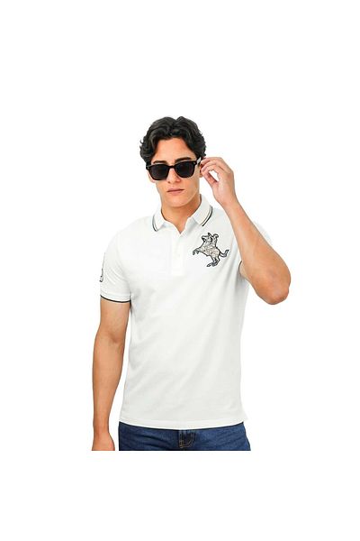 Giordano Men's Slim Fit Cotton Short Sleeve Napoleon Polo