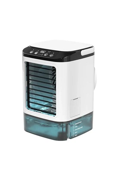 Choice white Portable Air Conditioner 3-Speed Small AC Unit Mini Air Cooler 900ML Water Tank Electric Fan W