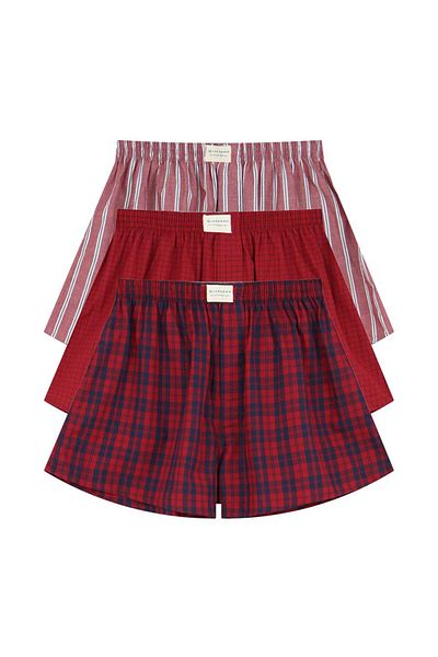 Giordano Men's Cotton Poplin Regular Fit Boxers 3pcs Pack