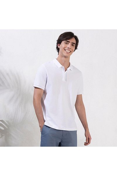 Giordano Men's Slim Fit Solid Pique Polo