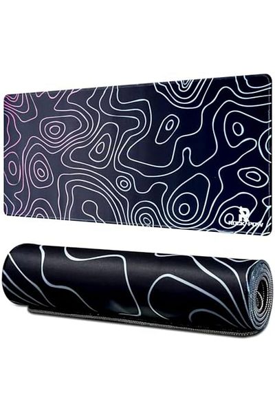 ROCK POW Large Gaming Mouse Pad with Anti-Slip Surface