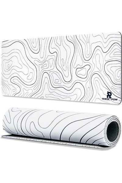 ROCK POW Large Gaming Mouse Pad with Anti-Slip Surface, 800x300x3mm, Thicker Rubber Base Gaming Mous