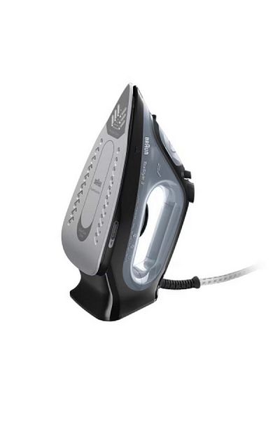 Braun 2400W TexStyle 3 FreeGlide 3D Technology Steam Iron Black and Grey