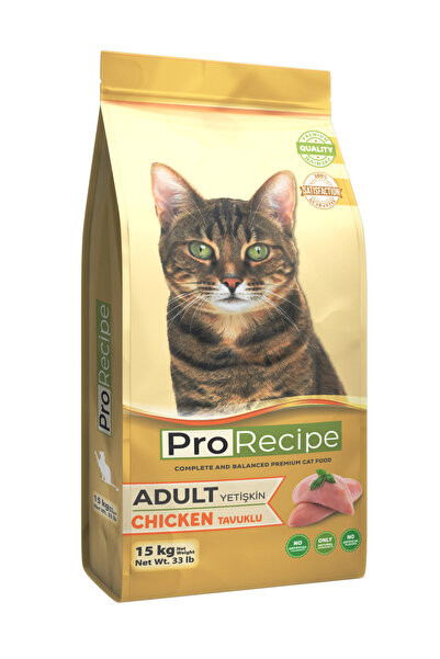 Prorecipe Tavuklu Yetişkin Kedi Maması 15 KG