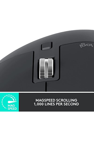 logitech MX Master 3S Wireless Performance Mouse - Graphite