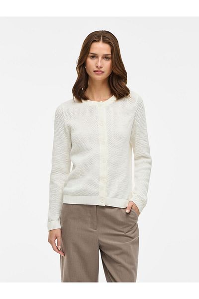 VILA Strickjacke VIDALO Rundhals