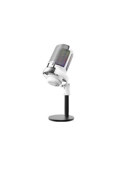 FlashHawk RGB Gaming Microphone for PC/PS5 with Volume Controlling, Pop Filter, Condenser Mic with Quick Mute