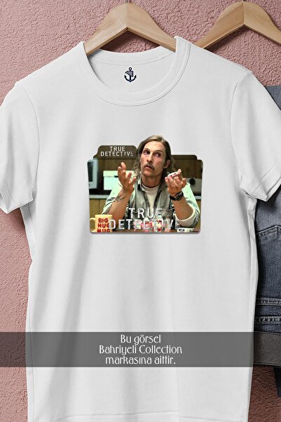Bahriyeli Collection supradimensionat True Detective, sezonul 2, proiectat de Matthew, unisex tricou