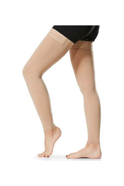 Generic زوج واحد من جوارب الضغط عالية الفخذ لعلاج تورم الدوالي (مقاس M)
