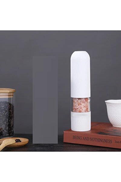 rexa مجموعة مطحنة الملح والفلفل تعمل بالبطارية - مطحنة كهربائية من بلاستيك ABS ناعم الملمس