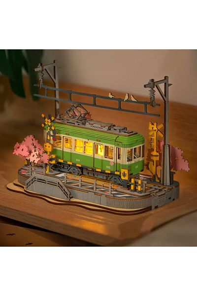 Robotime Japanese Tram - 3D Wooden Puzzle - 223 Pieces