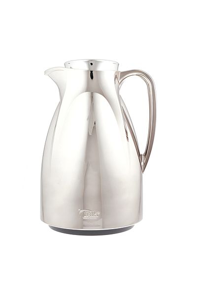 Valk Double Wall Glass Anti-Leakage Wide Mouth Vacuum Flask Chrome 1.5 Liter
