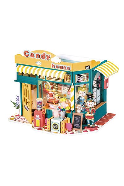 Robotime Candy House - DIY 3D Miniature House - 179 Pieces