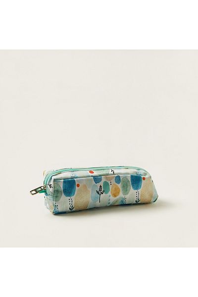 Juniors Printed Pencil Pouch With Zip Closure