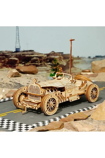 Robotime Grand Prix Car - 3D Wooden Puzzle - 220 Pieces