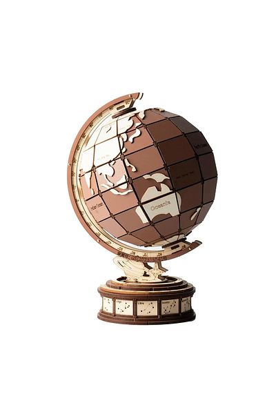 Robotime Globe Wonders of the World - 3D Mechanical Wooden Puzzle - 277 Pieces