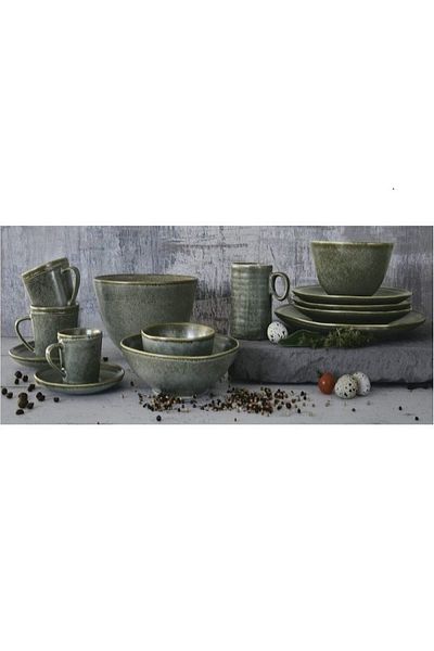Easy Life Collection's Textured Pattern Easy Cleaning Stoneware Coffee Mug