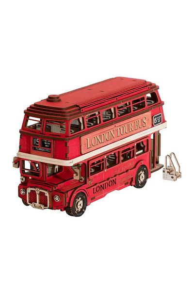 Robotime London Bus - 3D Wooden Puzzle - 255 Pieces