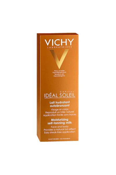 Vichy Lapte hidratant autobronzant Ideal Vichy Soleil pentru față și corp, 100 ml