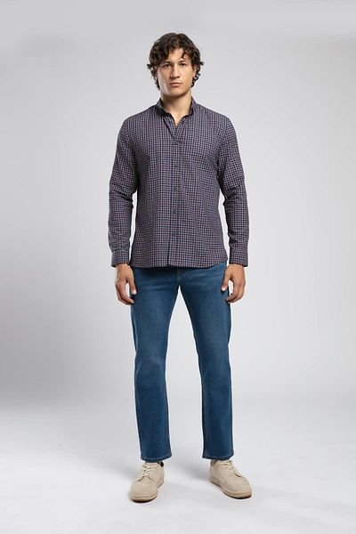 Lee Cooper Rico High Waist Straight Cut Straight Leg Blue Men's Jean Pants