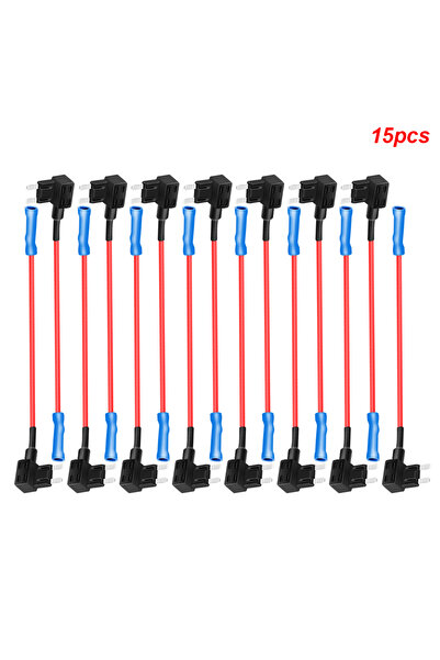Choice 15 قطعة من شفرات فيوزات السيارة 24 فولت 12 فولت، حامل محول الدائرة، واقي الفاصل ATM APM Tap موصل صغير