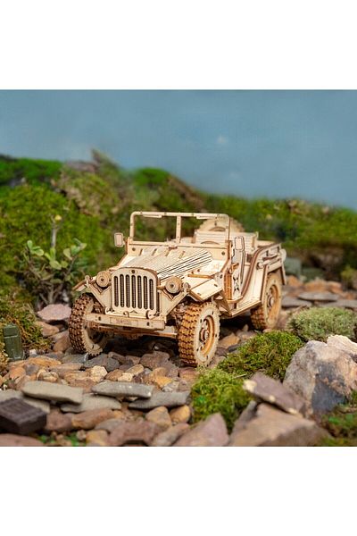 Robotime Military Vehicle - 3D Wooden Puzzle - 369 Pieces