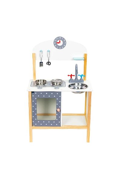 SMARTIC Children's kitchen, wooden, with accessories, Multicolor