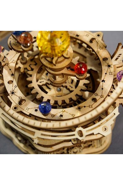 Robotime Starry Night Music Box - 3D Mechanical Wooden Puzzle - 84 Pieces