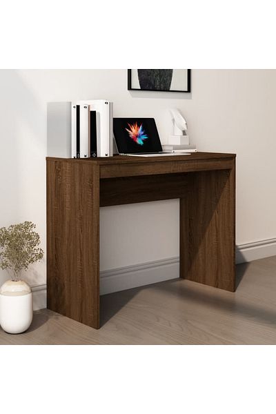 vidaxl Desk Brown Oak 90x40x72 cm Engineered Wood