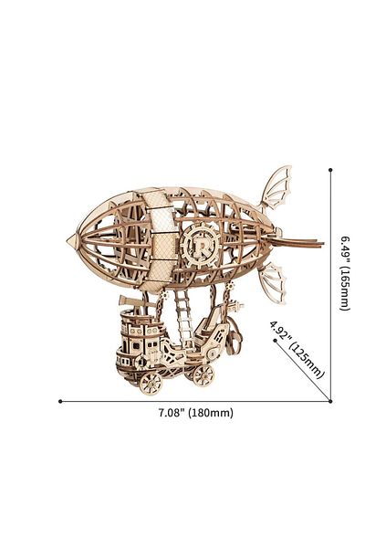 Robotime Airship - 3D Wooden Puzzle - 176 Pieces