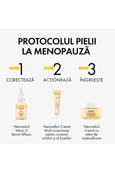 Vichy Cremă contur ochi și buze Neovadiol multi-corectoare, 15 ml, Cremă de ochi, 15 ml
