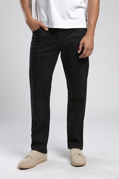 Lee Cooper Rico High Waist Straight Cut Straight Leg Black Men's Jean Pants