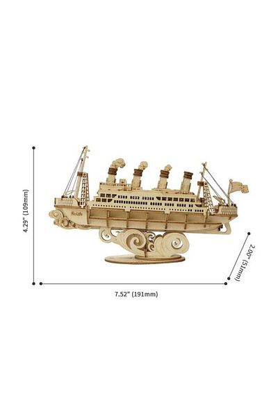 Robotime Cruise Ship - 3D Wooden Puzzle - 145 Pieces