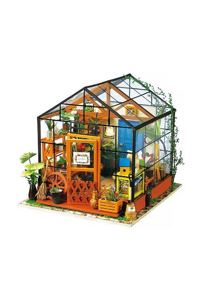 Robotime Cathy's Greenhouse - DIY 3D Miniature House - 231 Pieces