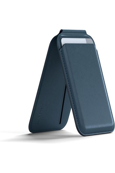 Satechi Magsafe Wallet, Vegan-Leather Magnetic Wallet for iPhone with 4 Card Slots, NFC Pass Through