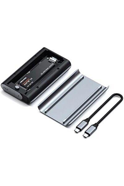 Satechi حاوية M.2 - حاوية USB4 NVMe SSD Pro - 40 جيجابت في الثانية، حتى 16 تيرابايت، حاوية من الألومنيوم بدون أدوات