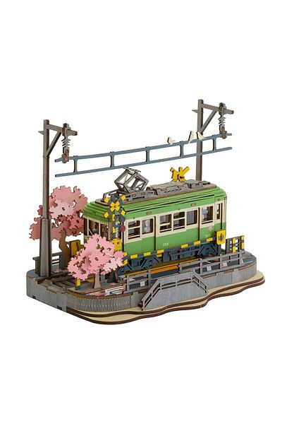 Robotime Japanese Tram - 3D Wooden Puzzle - 223 Pieces