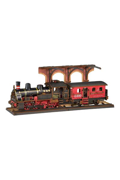 Robotime Vintage Steam Train - 3D Wooden Puzzle - 407 Pieces