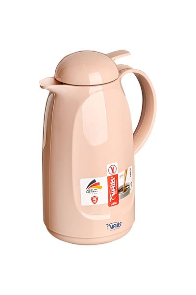 Valk Double Wall Glass Anti-Leakage Wide Mouth Vacuum Flask with Push Cover