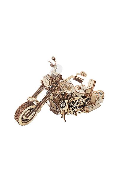 Robotime Cruiser Motorcycle - 3D Mechanical Wooden Puzzle - 420 Pieces