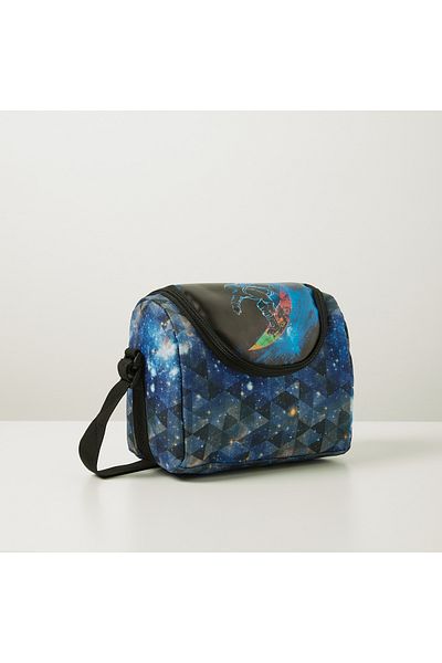 Juniors Junior Space Print Lunch Bag With Adjustable Strap