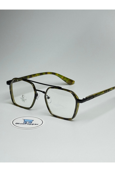 VisionGlasses نظارات Vitrum Model Leopard الزجاجية الشفافة المقاومة للضوء الأزرق