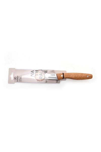 Parfait Paring Knife with Wooden Handle Silver and Brown