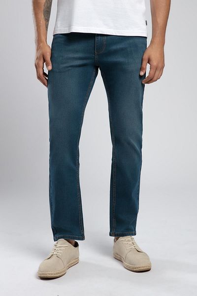 Lee Cooper Rico High Waist Straight Cut Straight Leg Green Men's Jean Pants