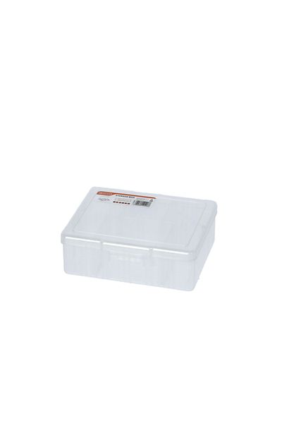 Tactix 6-Medium Compartment Removable Dividers Storage Box