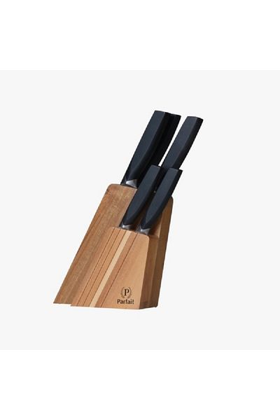Parfait 6-Piece High Quality Wooden Stand Knife Block Set