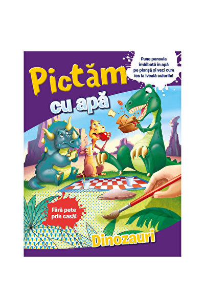 Litera Pictăm cu apă. Dinozauri