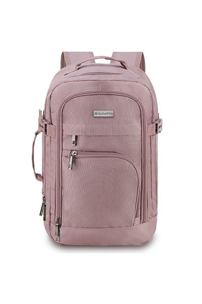 zagatto Airplane Travel Backpack, Pink, 20L, Hand Luggage Size, Wizz/Ryanair Compatible, ZG990